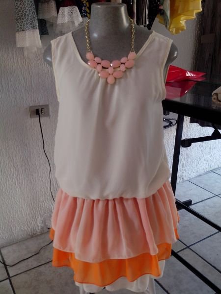 Vestido 3 saias
